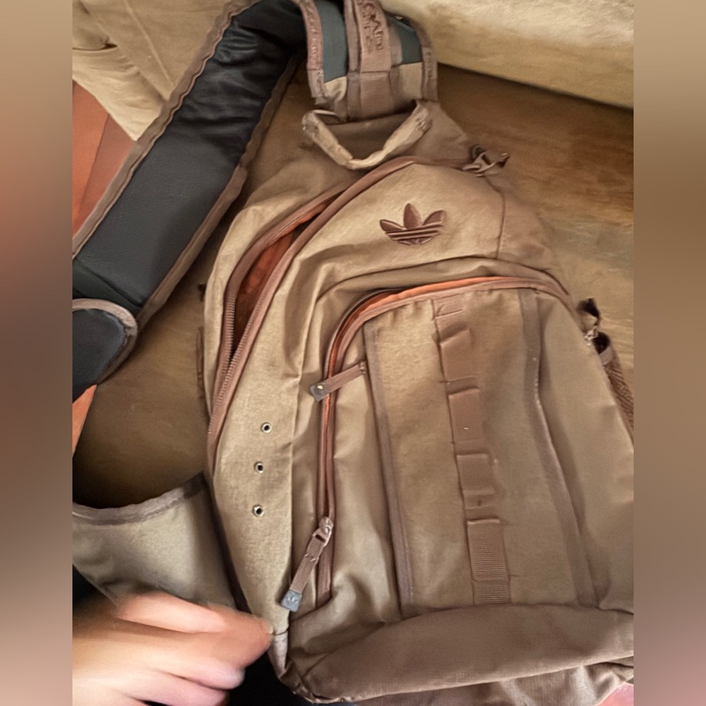adidas Brown Trefoil Daypack Backpack
